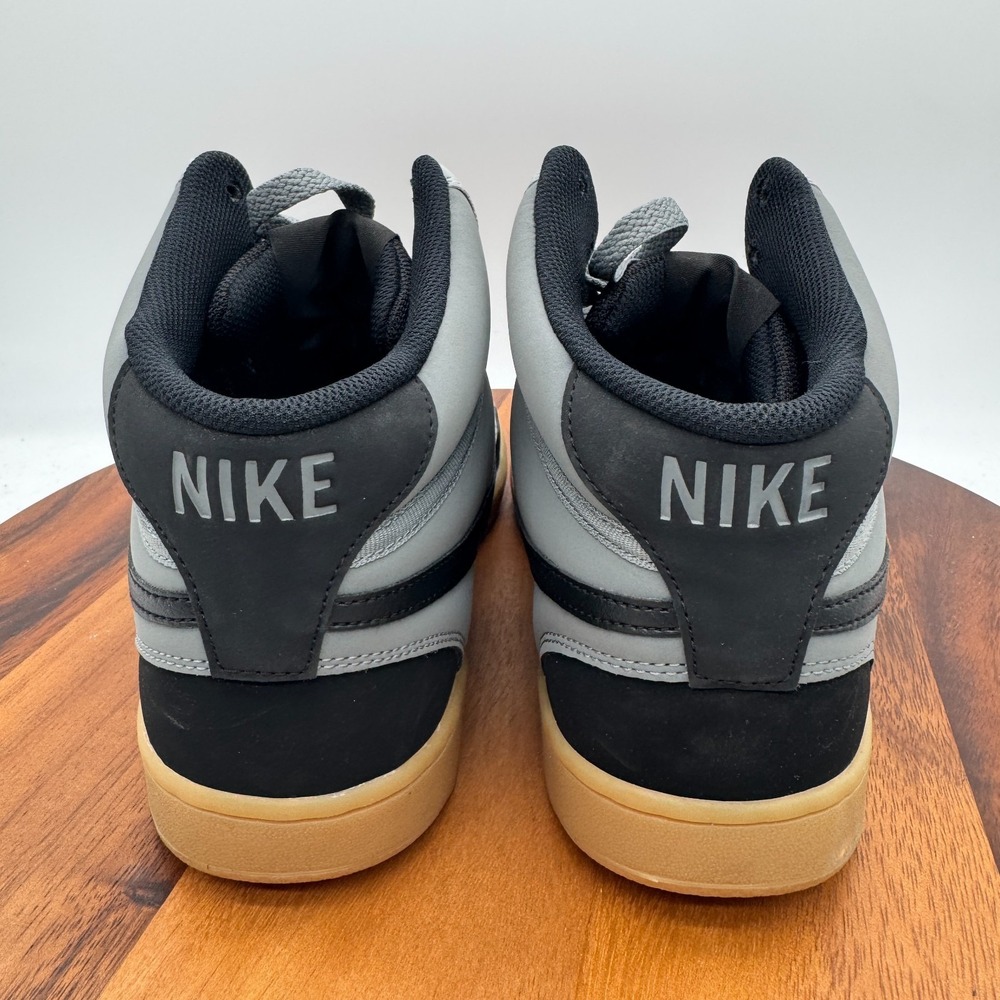 Nike Court Vision Mid Smoke Grey Black Men's 12 Basketball Athletic Sneakers - Picture 5 of 10